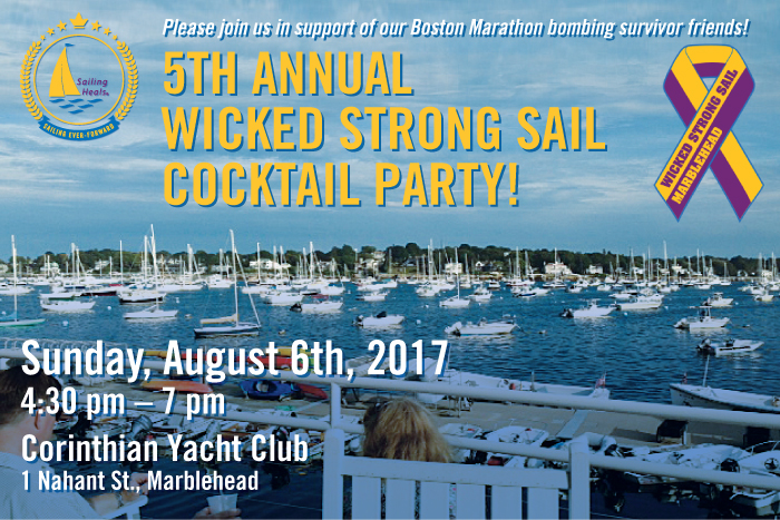 Sailing Heals - 5th Annual Wicked Strong Sail Cocktail Party - August 6th, 2017